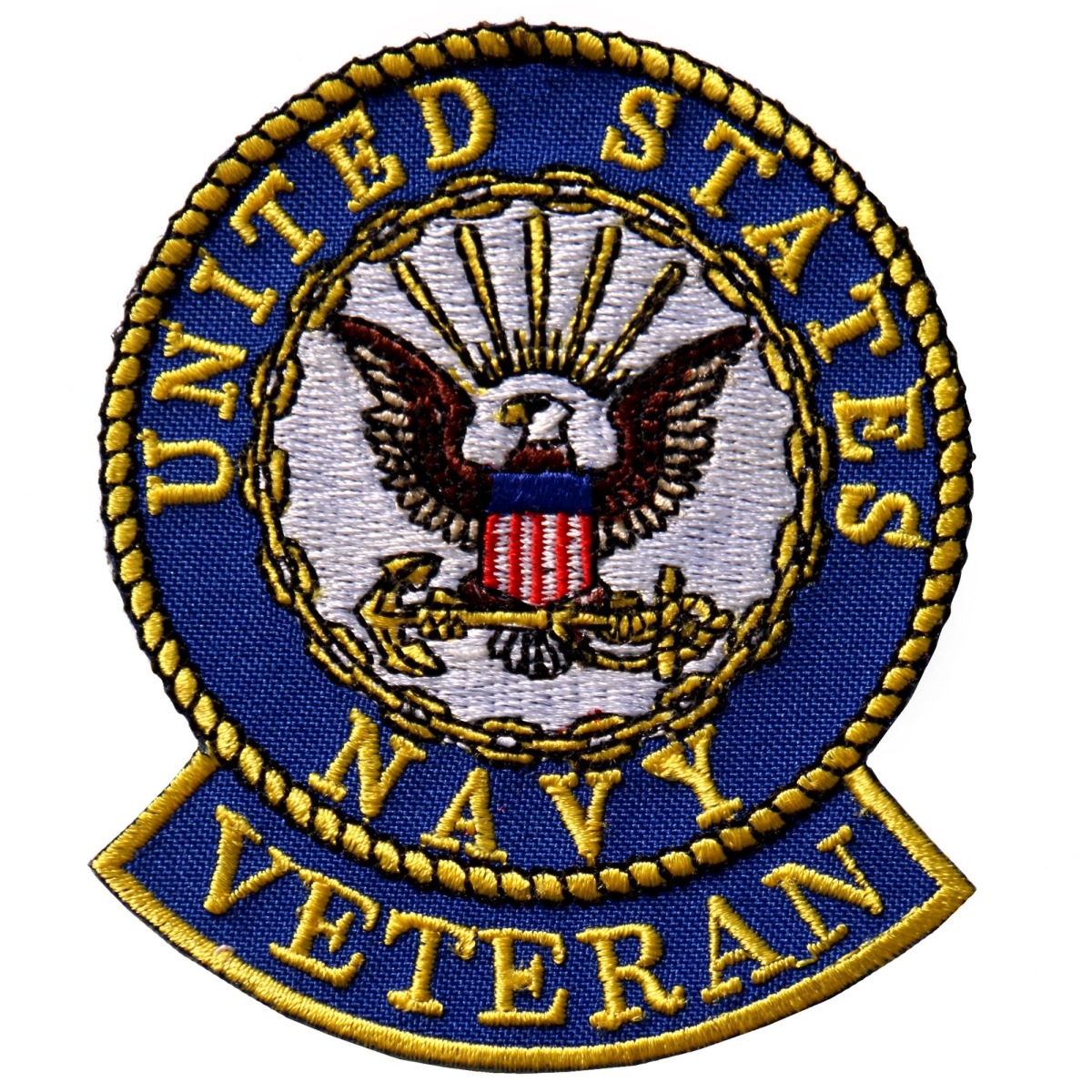 PPE1170 3 x 3 in. US Navy Veteran Patch - Multi Color