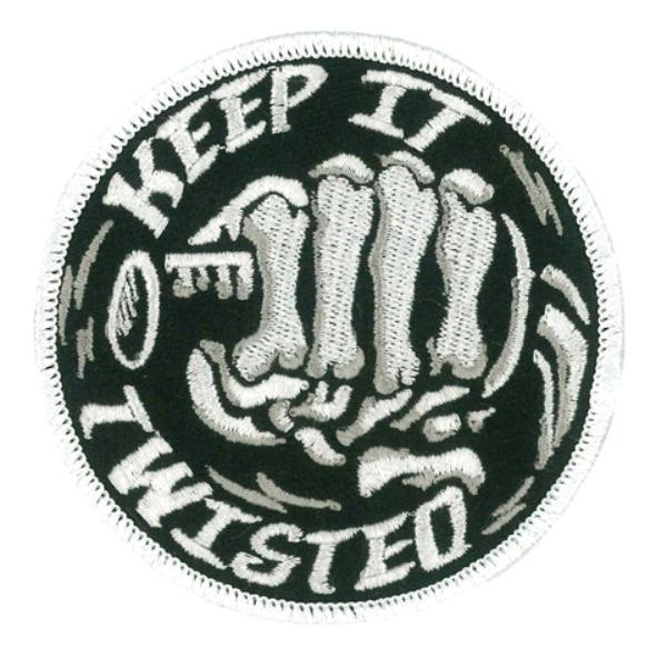 PPW1184 3 x 3 in. Keep It Twisted Patch - Multi Color