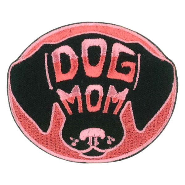 PPW1225 3 x 2.5 in. Dog Mom Embroidered Patch - Multi Color