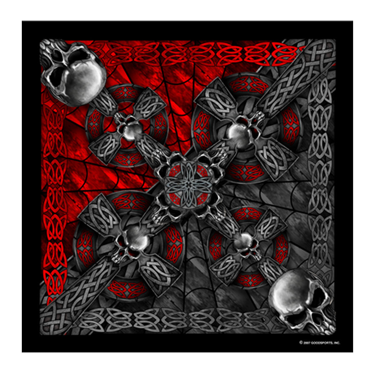 BAB1010 21 x 21 in. Celtic Cross Bandana