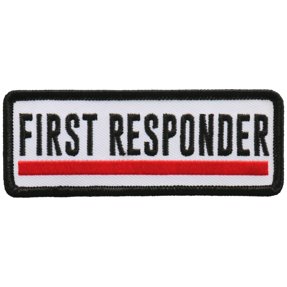 PPL9744 4 x 2 in. First Responder Line Patch - Red