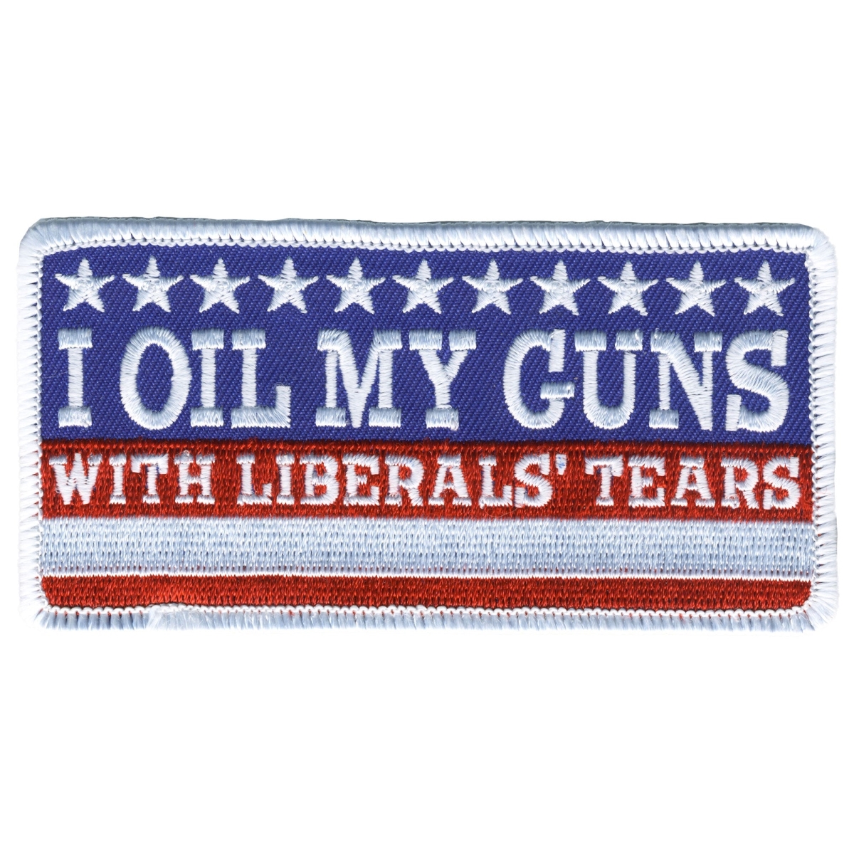 PPL9777 4 x 2 in. Oil Guns Patch - Multi Color