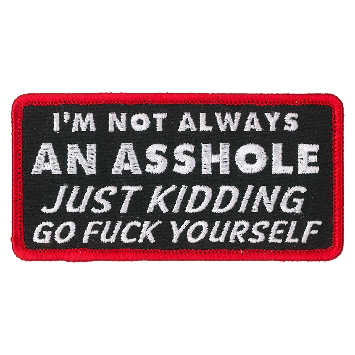 PPL9826 4 x 2 in. Im Not Always An Asshole Patch - Multi Color