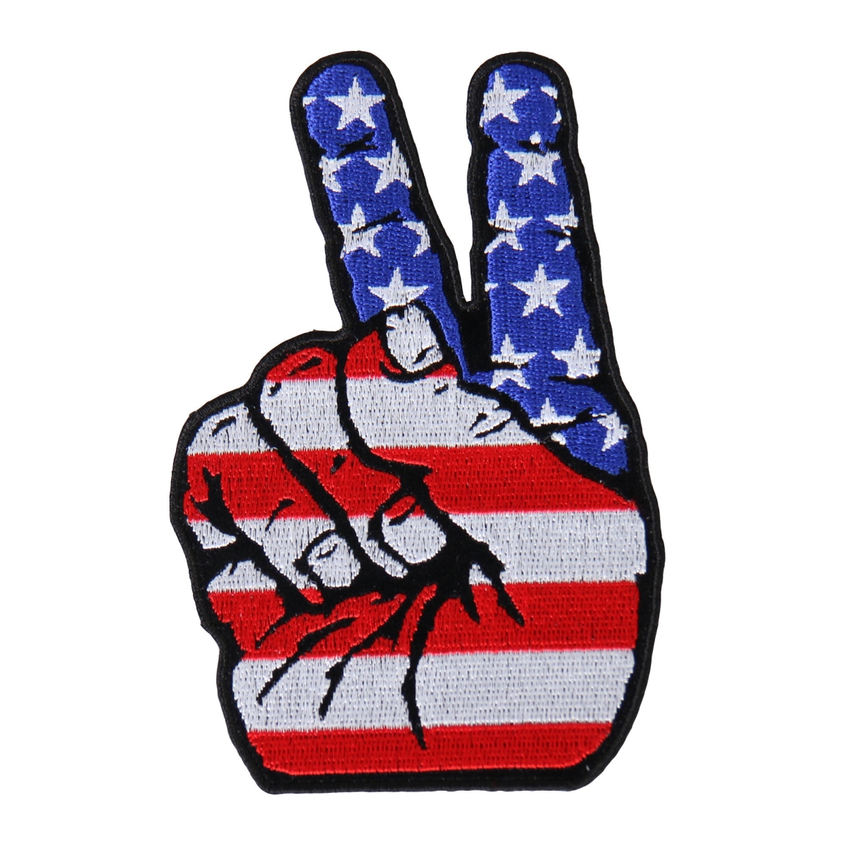 PPA8133 3.5 x 5 in. Patriotic Peace Sign Patch - Multi Color