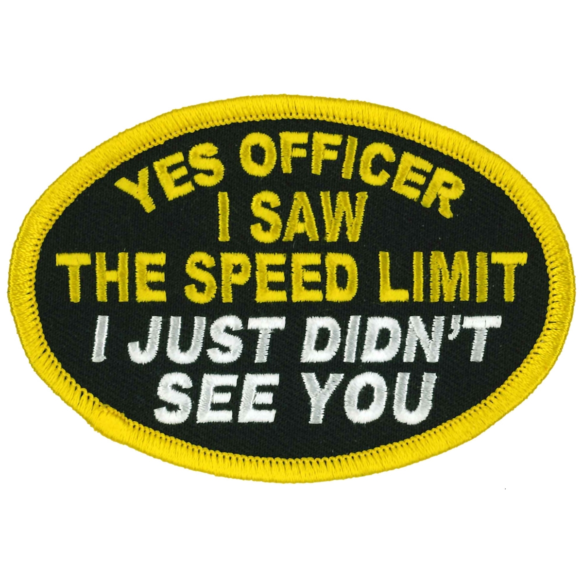 PPL9903 4 x 3 in. Yes Officer Patch - Multi Color