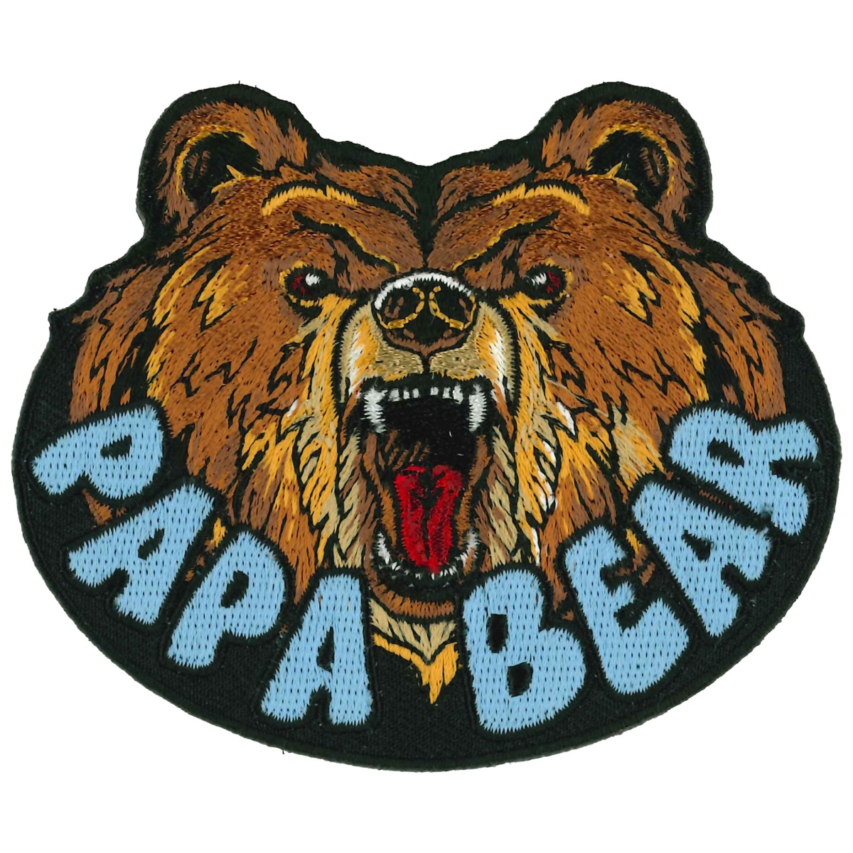 PPQ1713 3.5 x 3 in. Papa Bear Patch - Multi Color