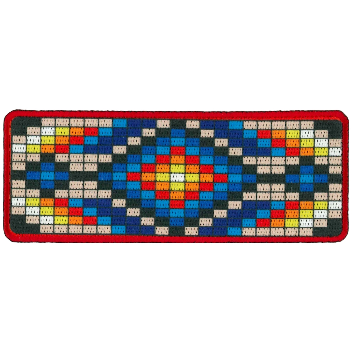 PPW1017 4 x 2 in. Native Pattern Patch - Multi Color