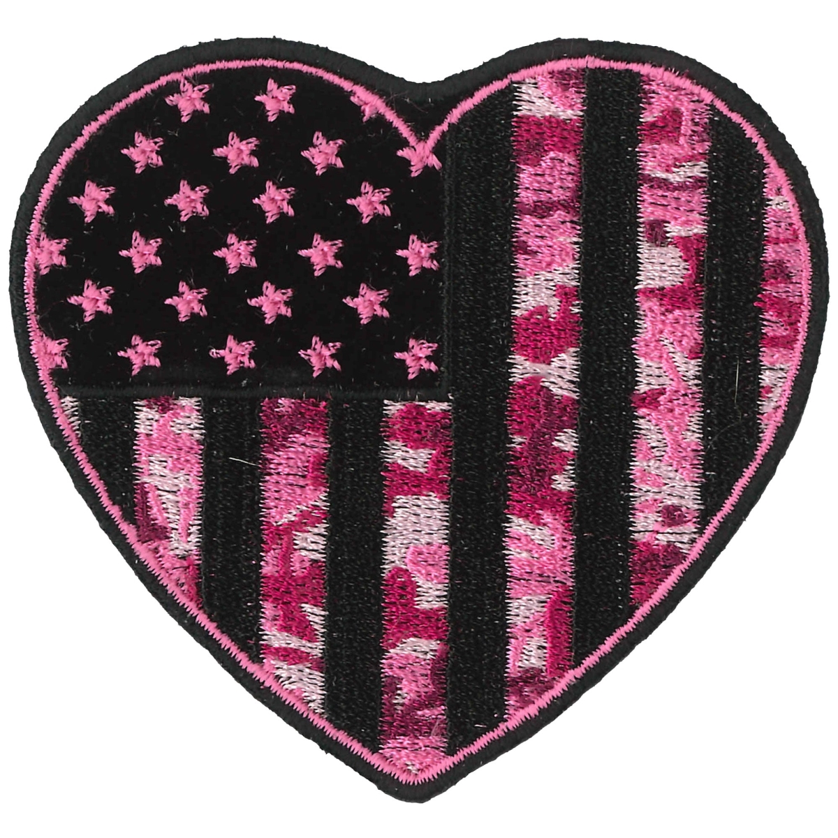 PPQ1060 3 x 3 in. Camo Heart Patch - Multi Color