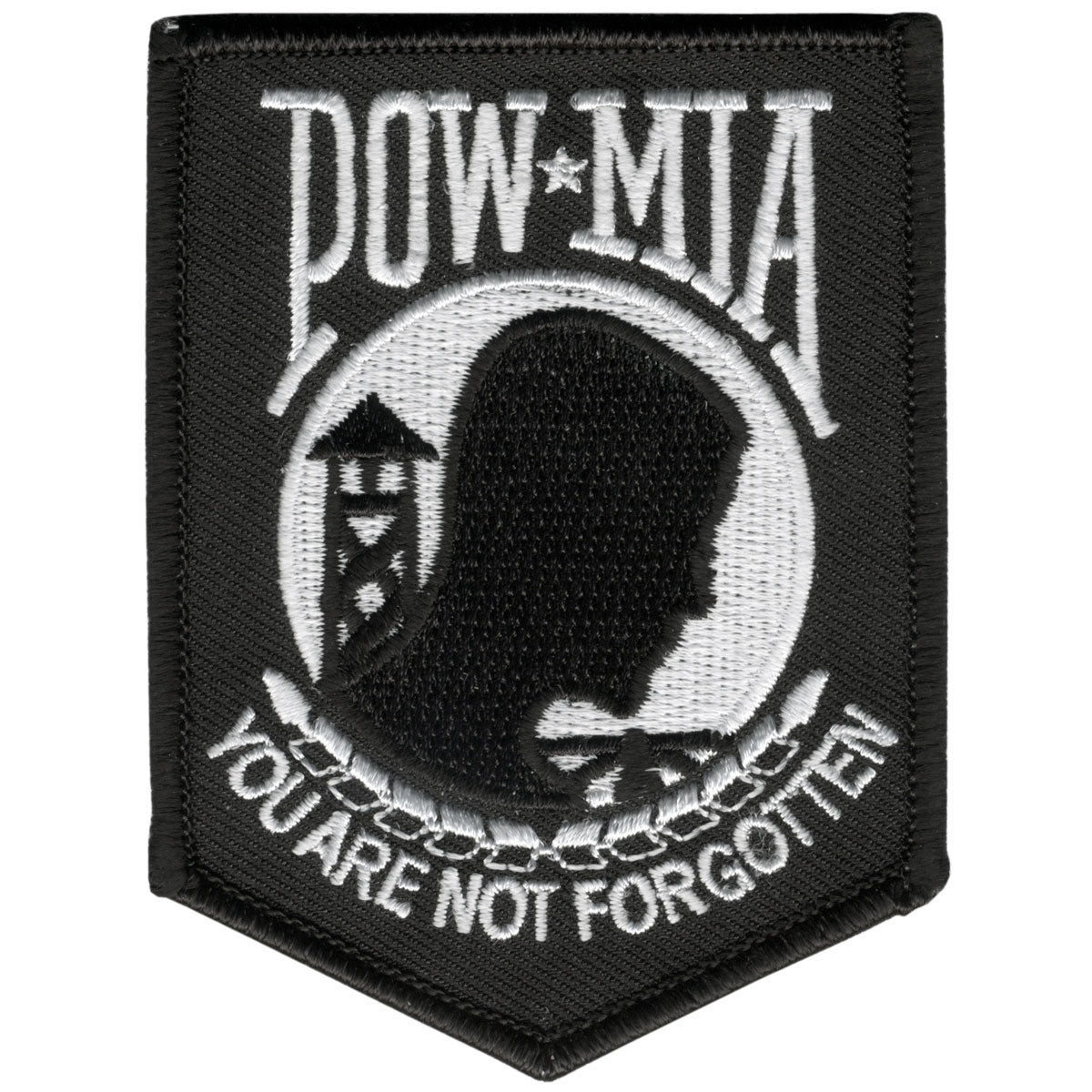 PPV1038 3 x 4 in. Pow Mia Hook & Loop Patch - Multi Color