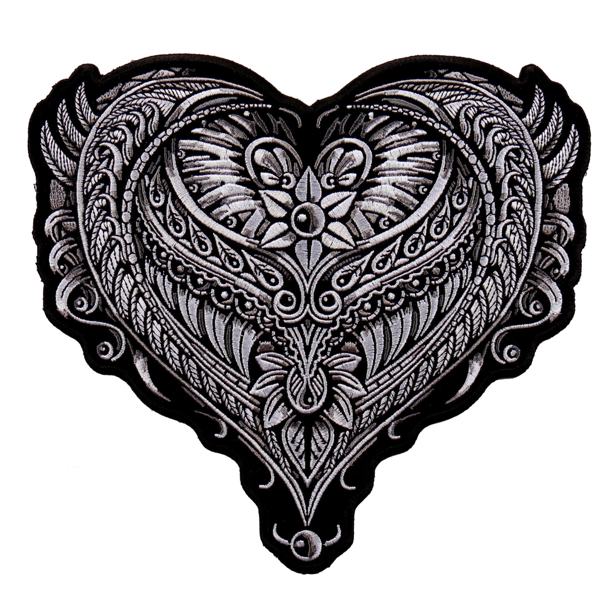 PPA9208 8 x 8 in. Ornate Heart Patch - Multi Color