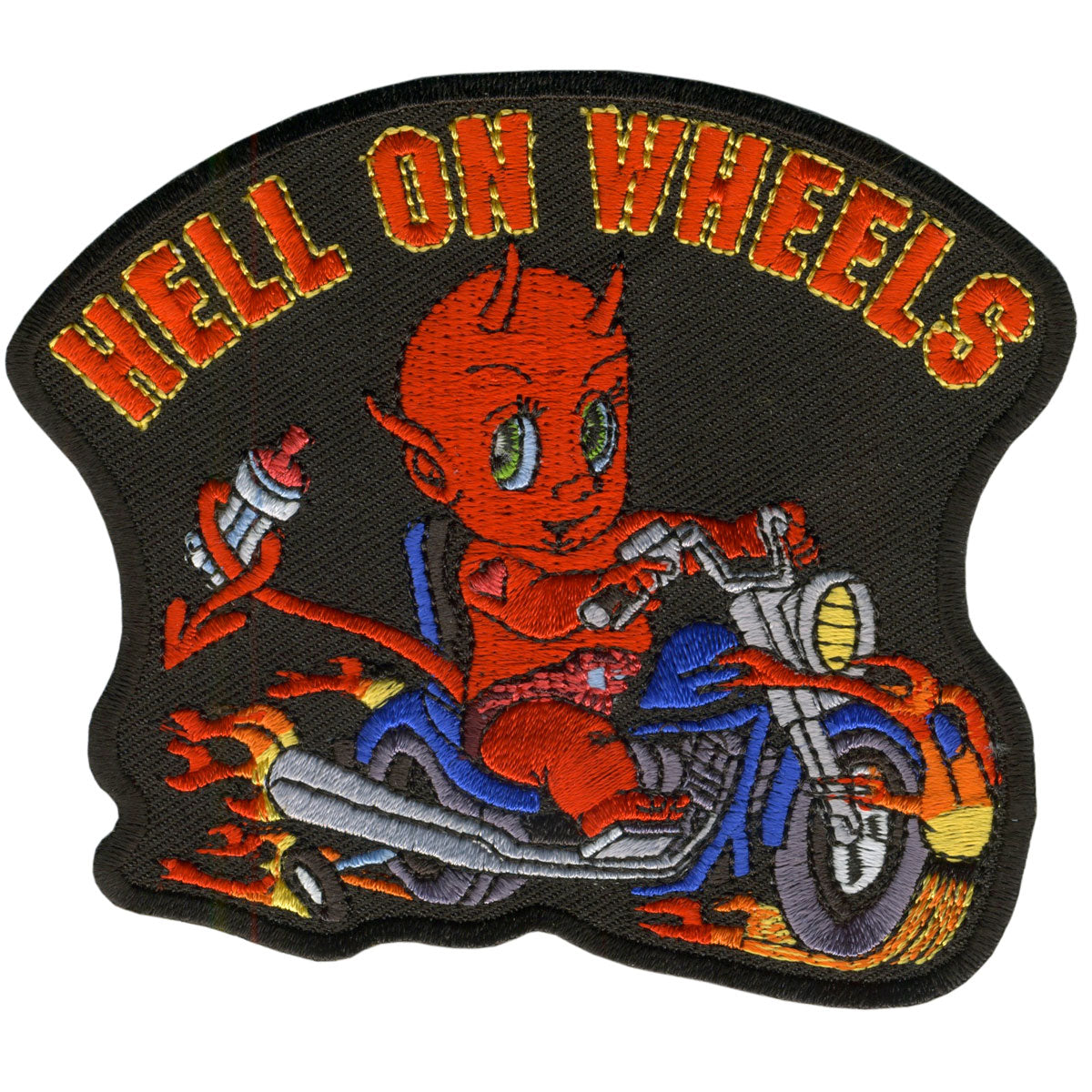 Picture of Hot Leathers PPA3200 4 x 4 in. Hell on Wheels Patch - Multi Color
