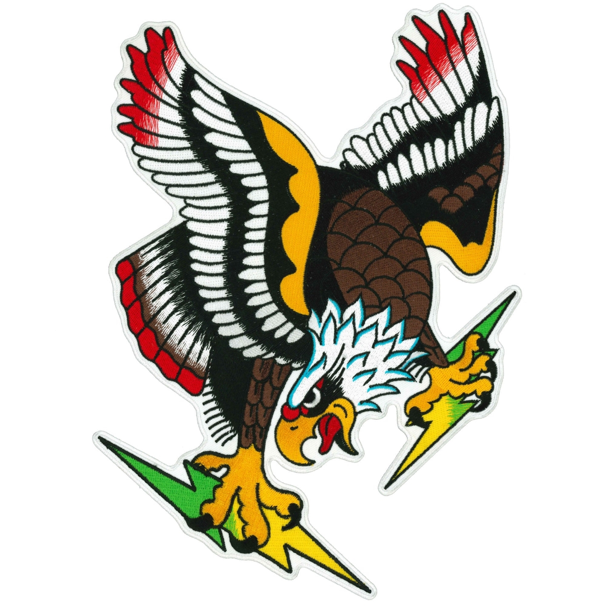 PPQ1917 7.5 x 10 in. Eagle & Bolts Patch - Multi Color