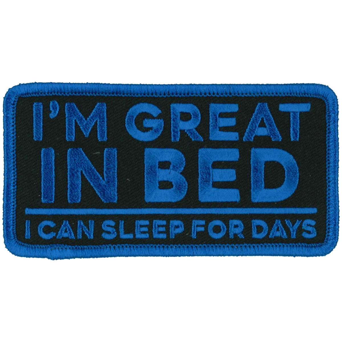 PPL9988 4 x 2 in. Im Great in Bed Patch - Multi Color