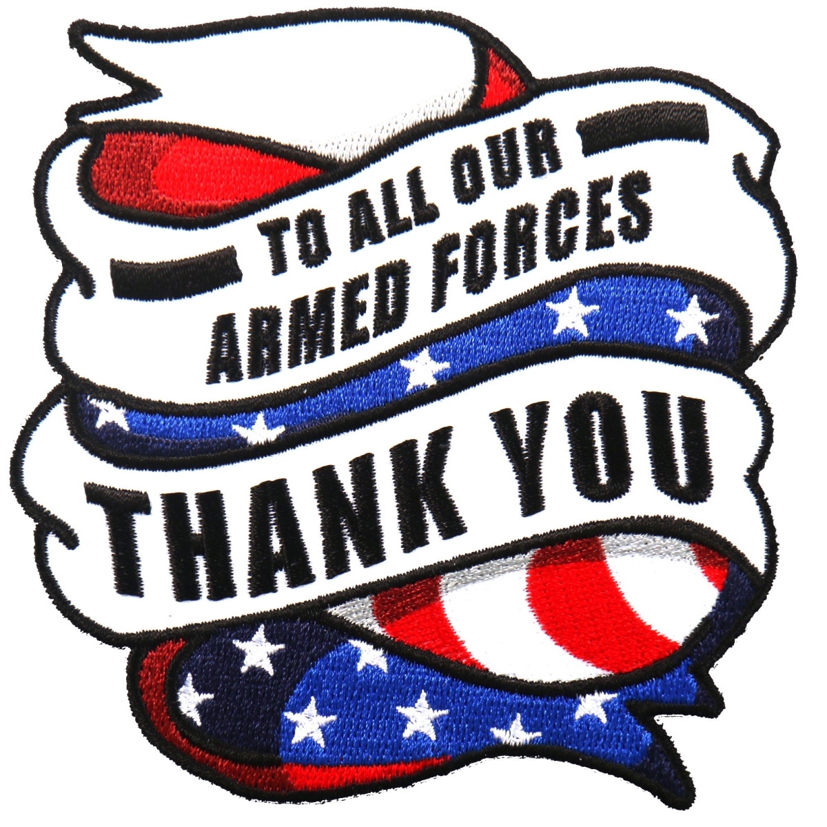 PPA9120 4 x 4 in. To All Our Armed Forces Patch - Multi Color