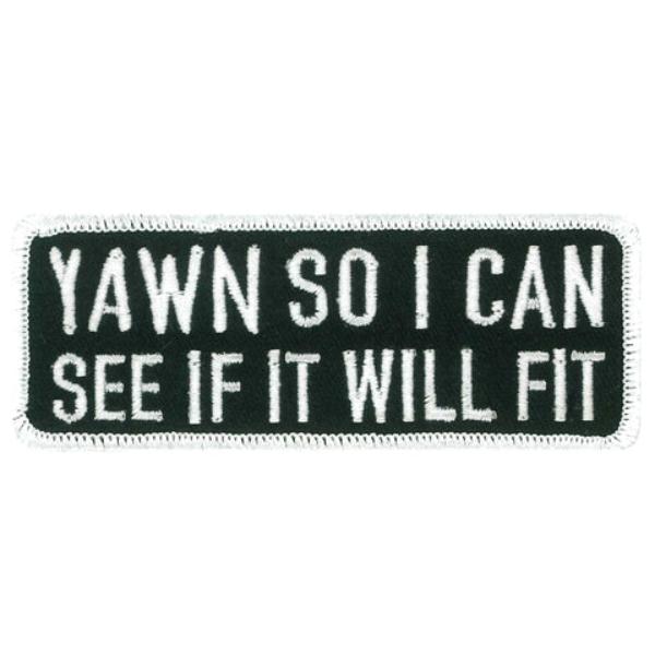 PPW1215 4 x 1.5 in. Yawn Patch - Multi Color