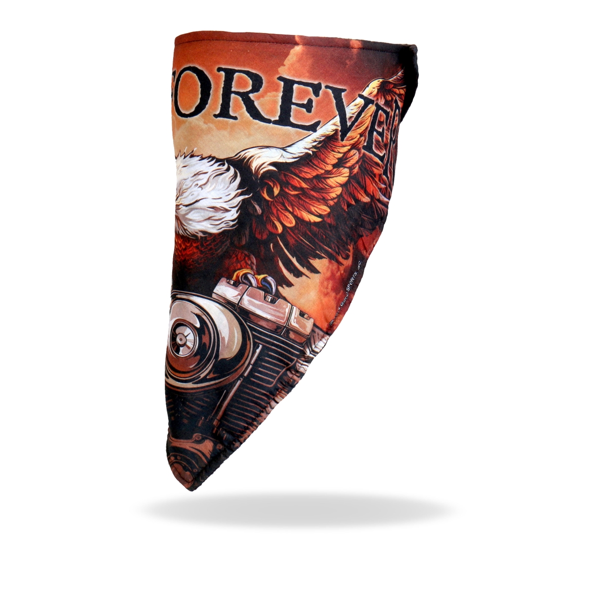 FWC1003 Storm Cloud Eagle Face Wrap Neck Warmer - Multi Color - One Size Fits Most