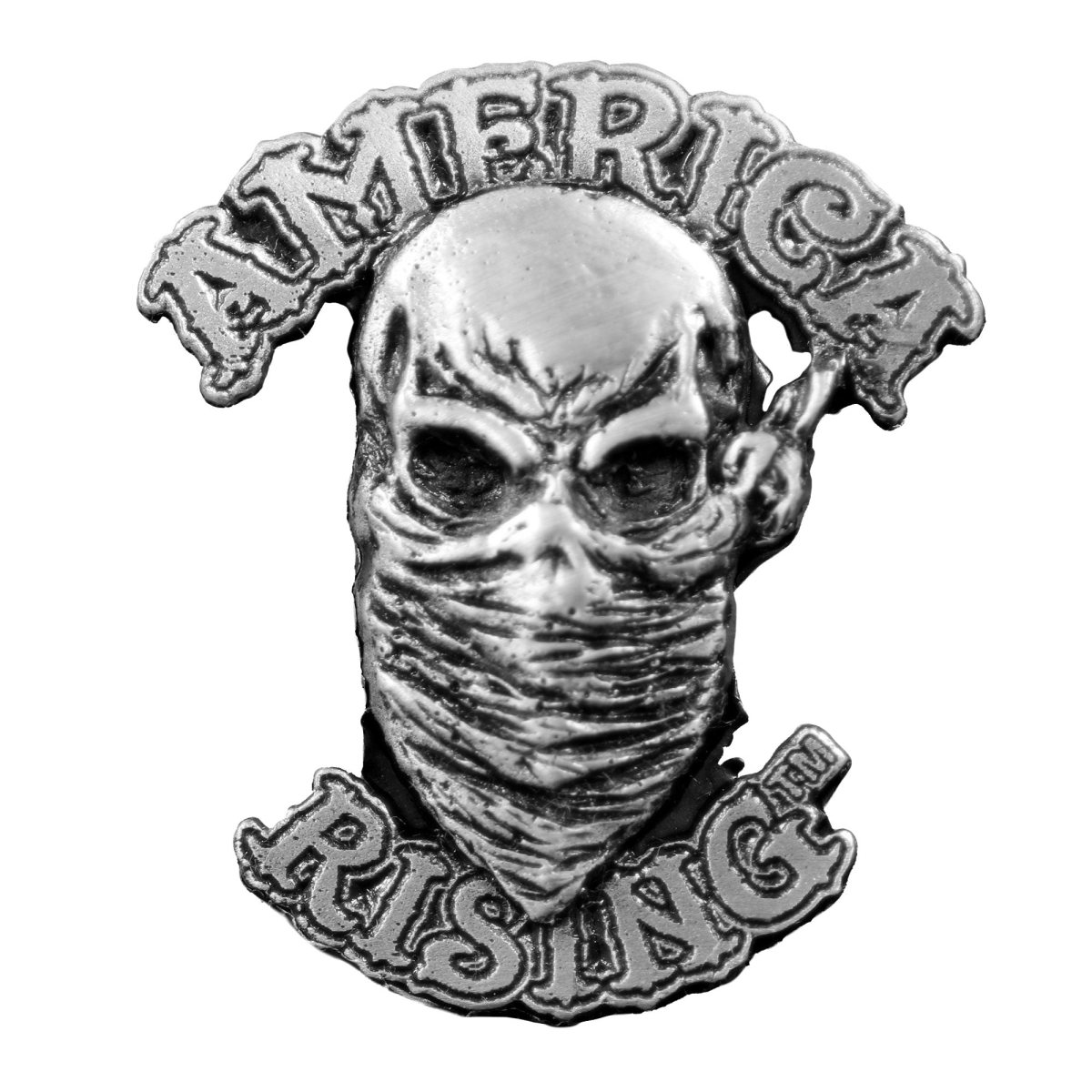 pna1287 America Rising Pin - Pewter