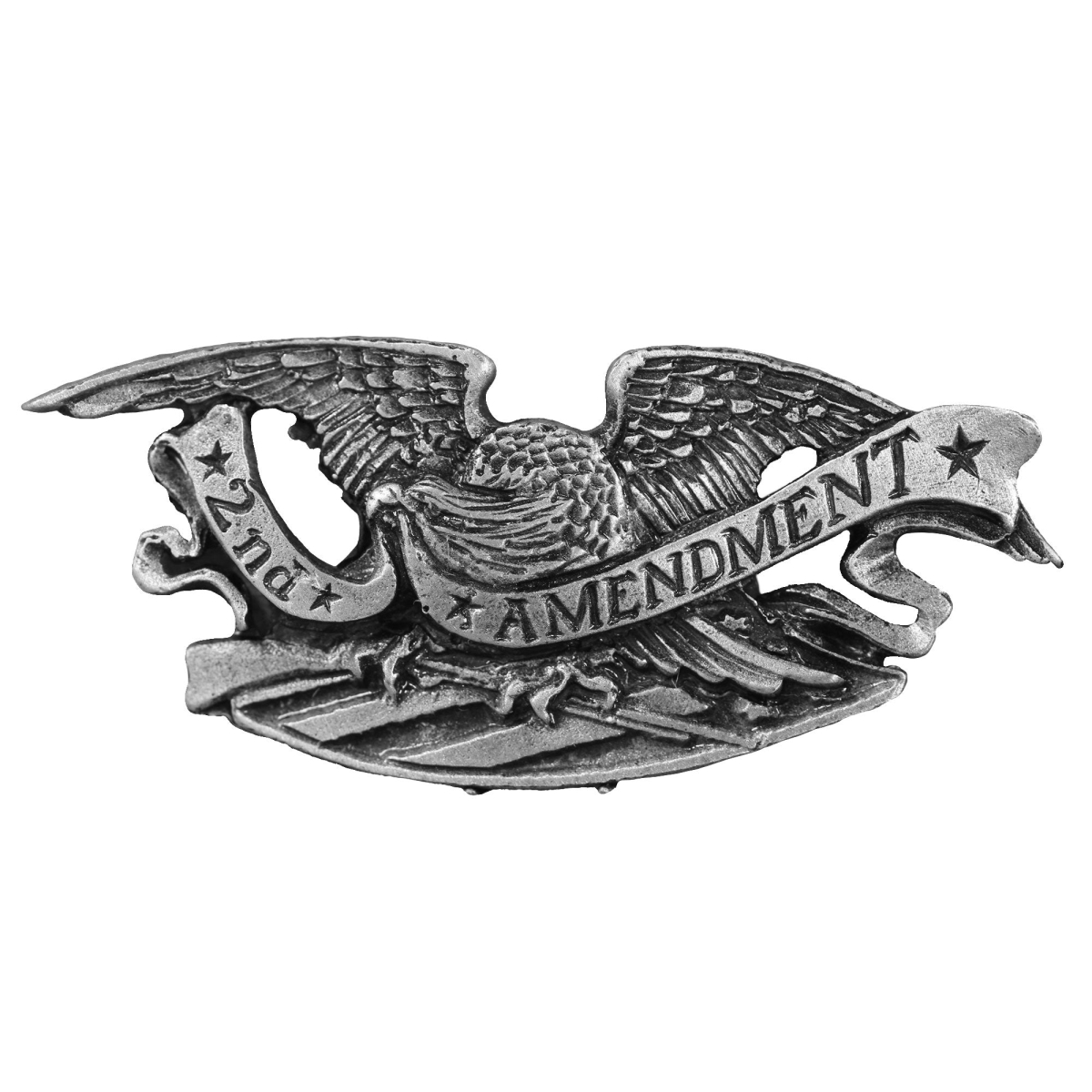 pna1290 2nd Amendment Eagle Pin - Pewter