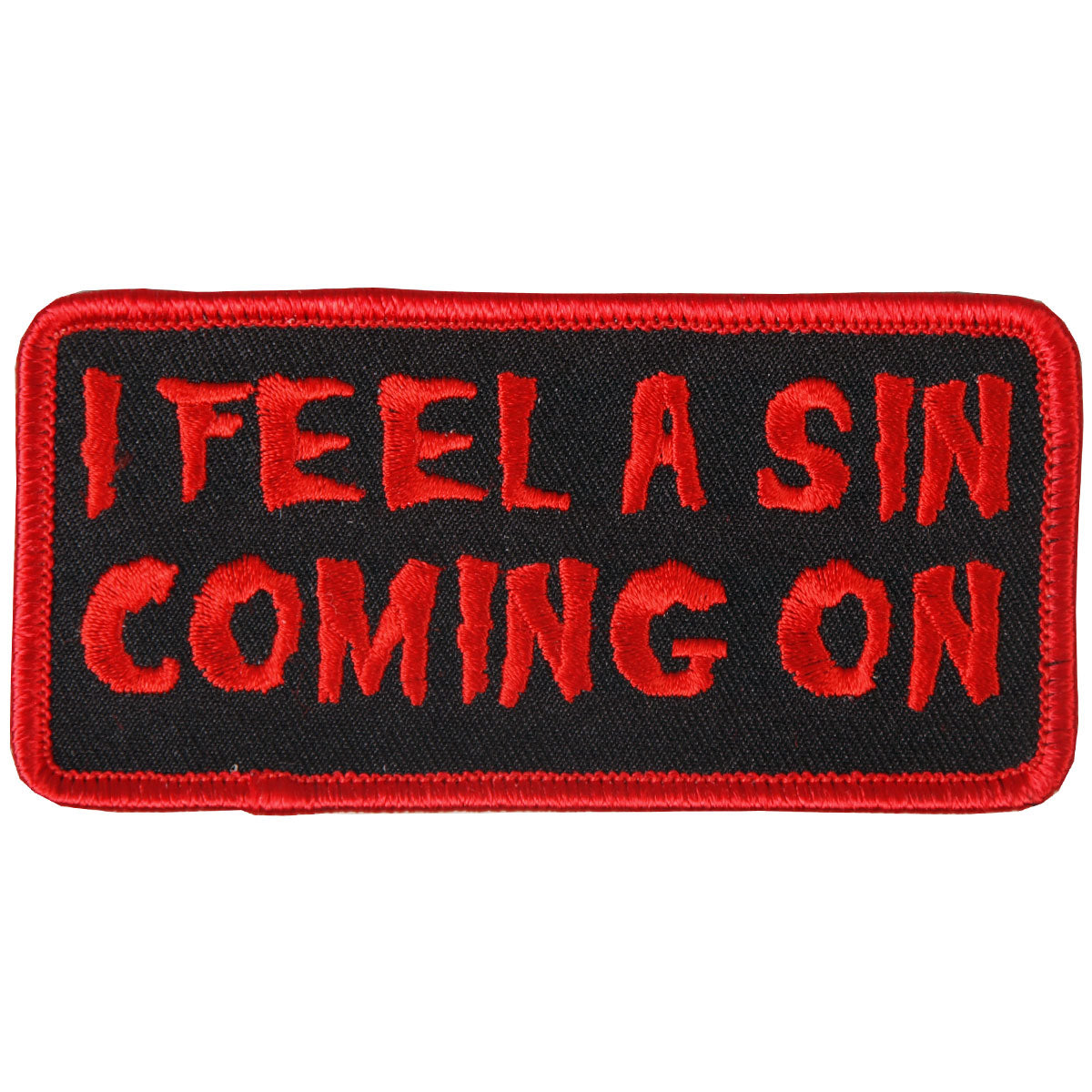 PPL9351 4 x 2 in. I Feel A Sin Patch - Multi Color