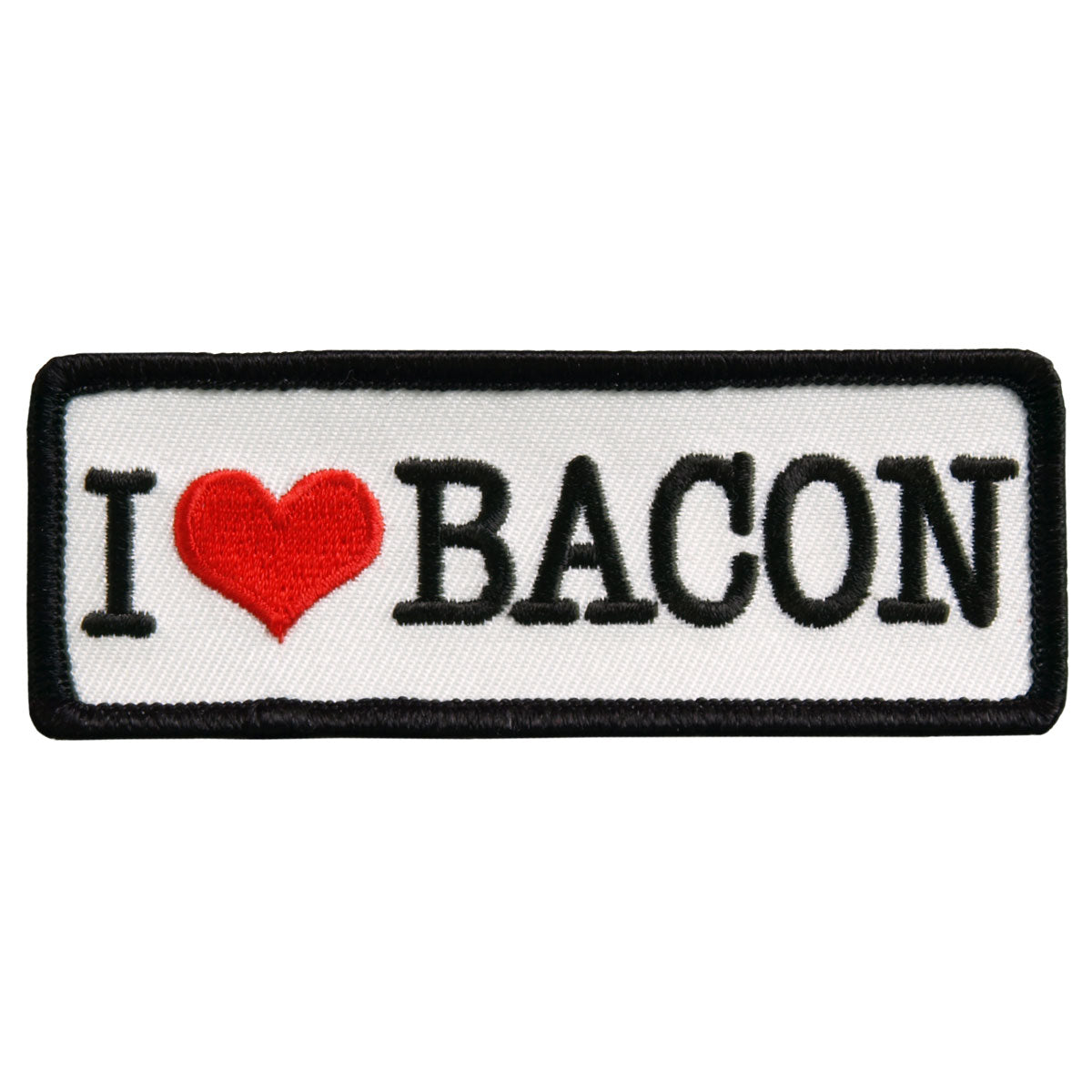 PPL9381 4 x 2 in. I Love Bacon Patch - Multi Color