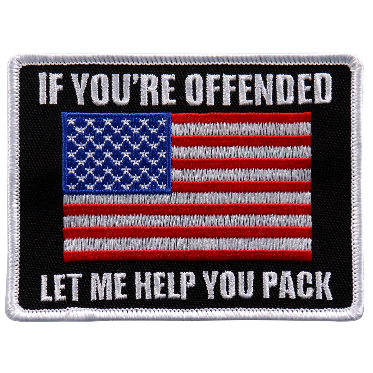 PPL9615 4 x 4 in. If You Are Offended Patch - Multi Color