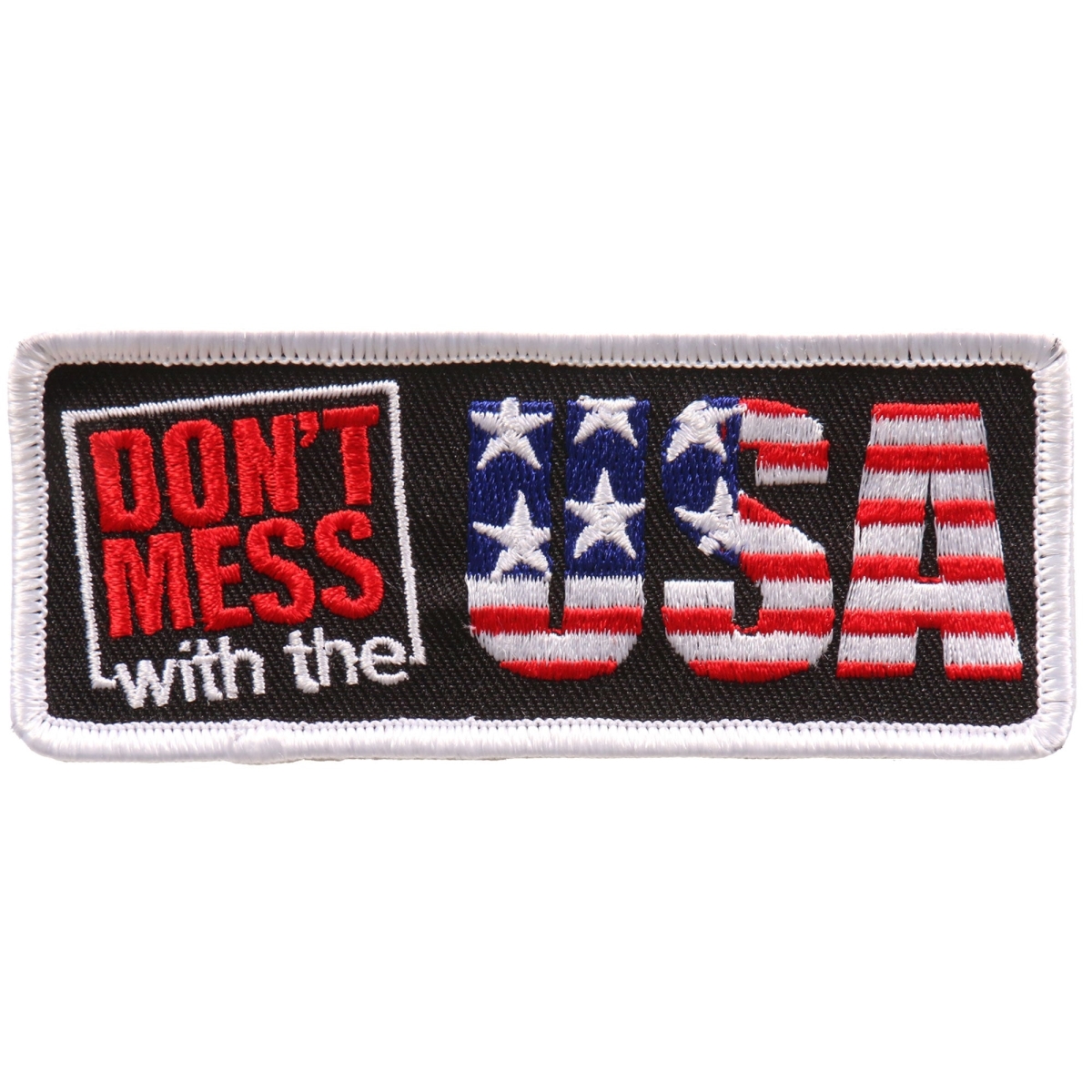 PPL9676 4 x 2 in. Dont Mess with The USA Patch - Multi Color