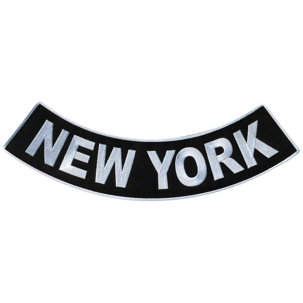 PPM5063 12 x 3 in.   York Bottom Rocker Patch - Black & White