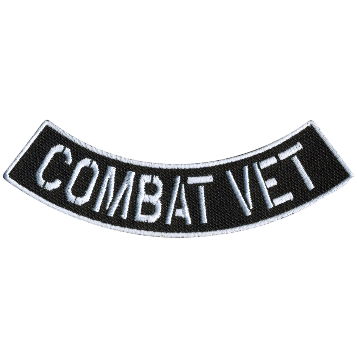 PPM5174 4 x 1 in. Combat Vet Bottom Rocker Patch - Multi Color