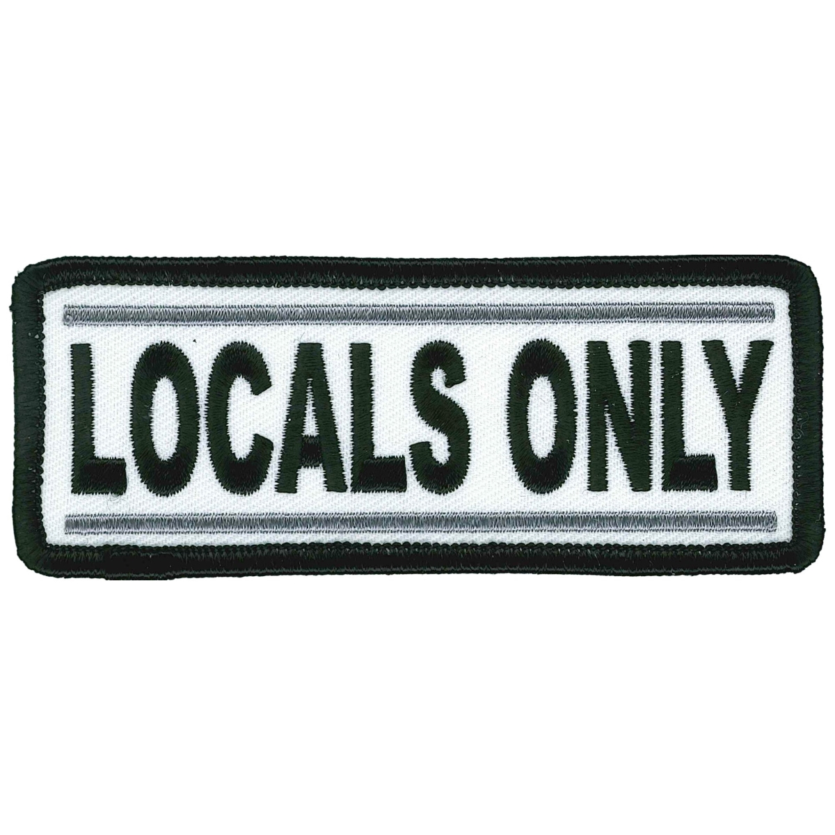 PPL9919 4 x 1.5 in. Locals Only Patch - Multi Color