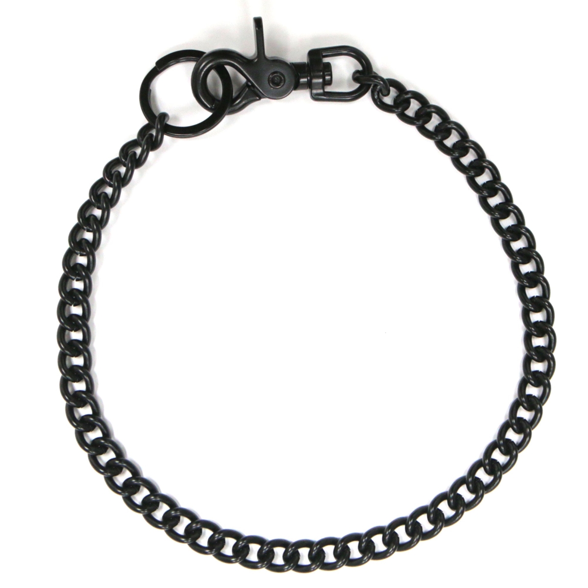 CWA1047 18 in. Link Wallet Chain - Black