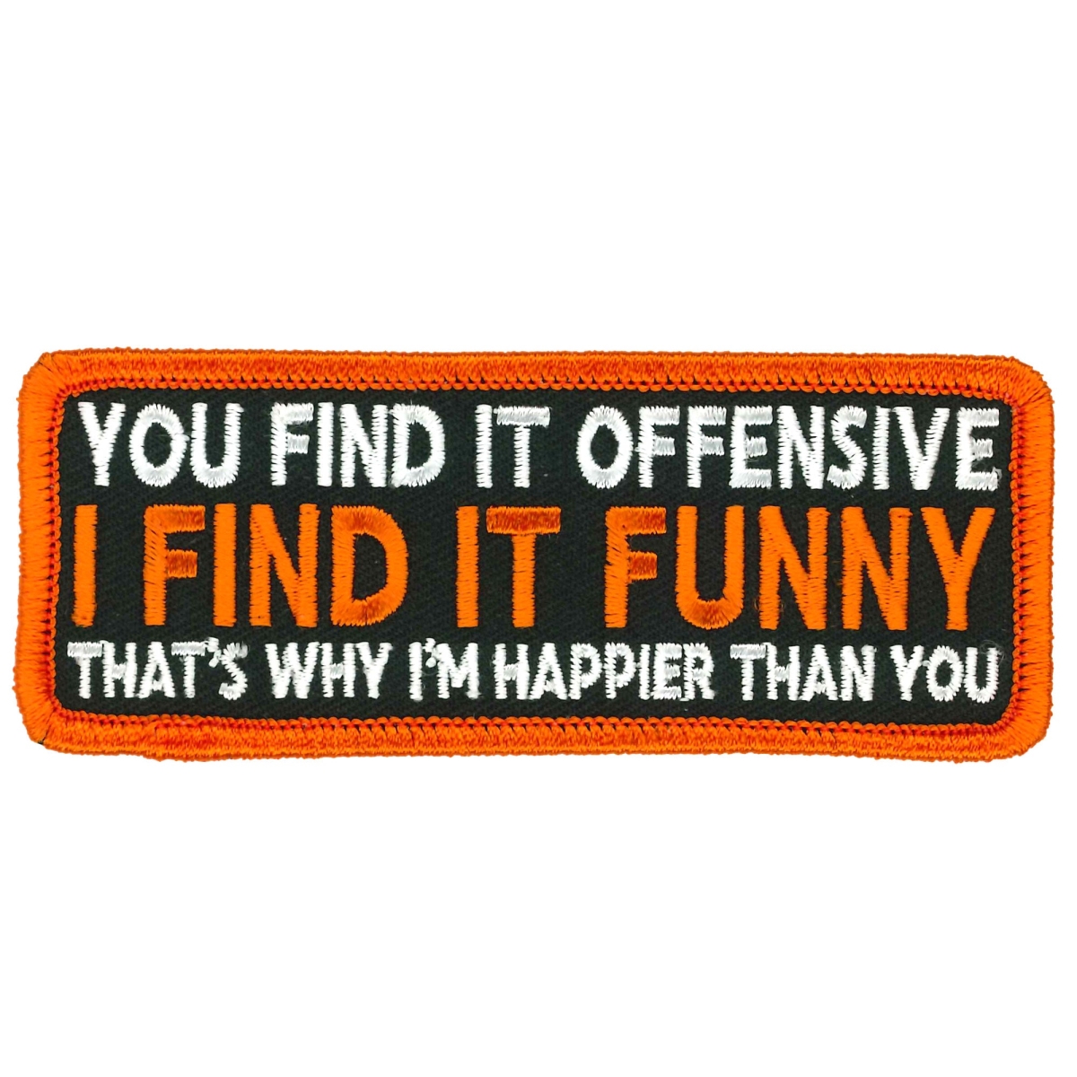 PPL9953 4 x 2 in. I Find It Funny Patch - Multi Color