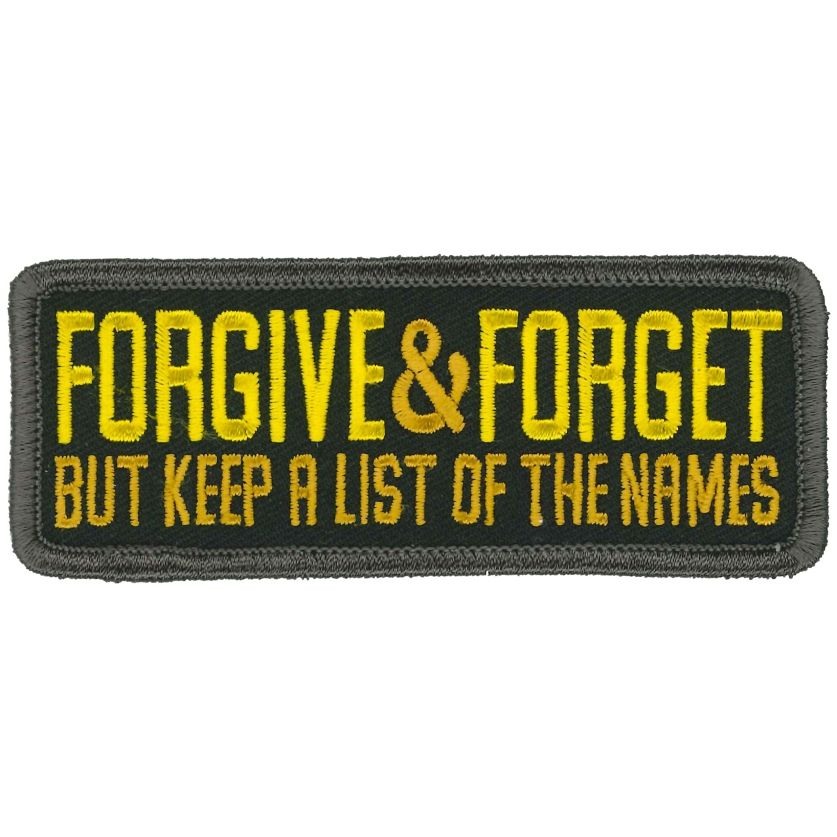 PPL9954 4 x 2 in. Forgive & Forget Patch - Multi Color