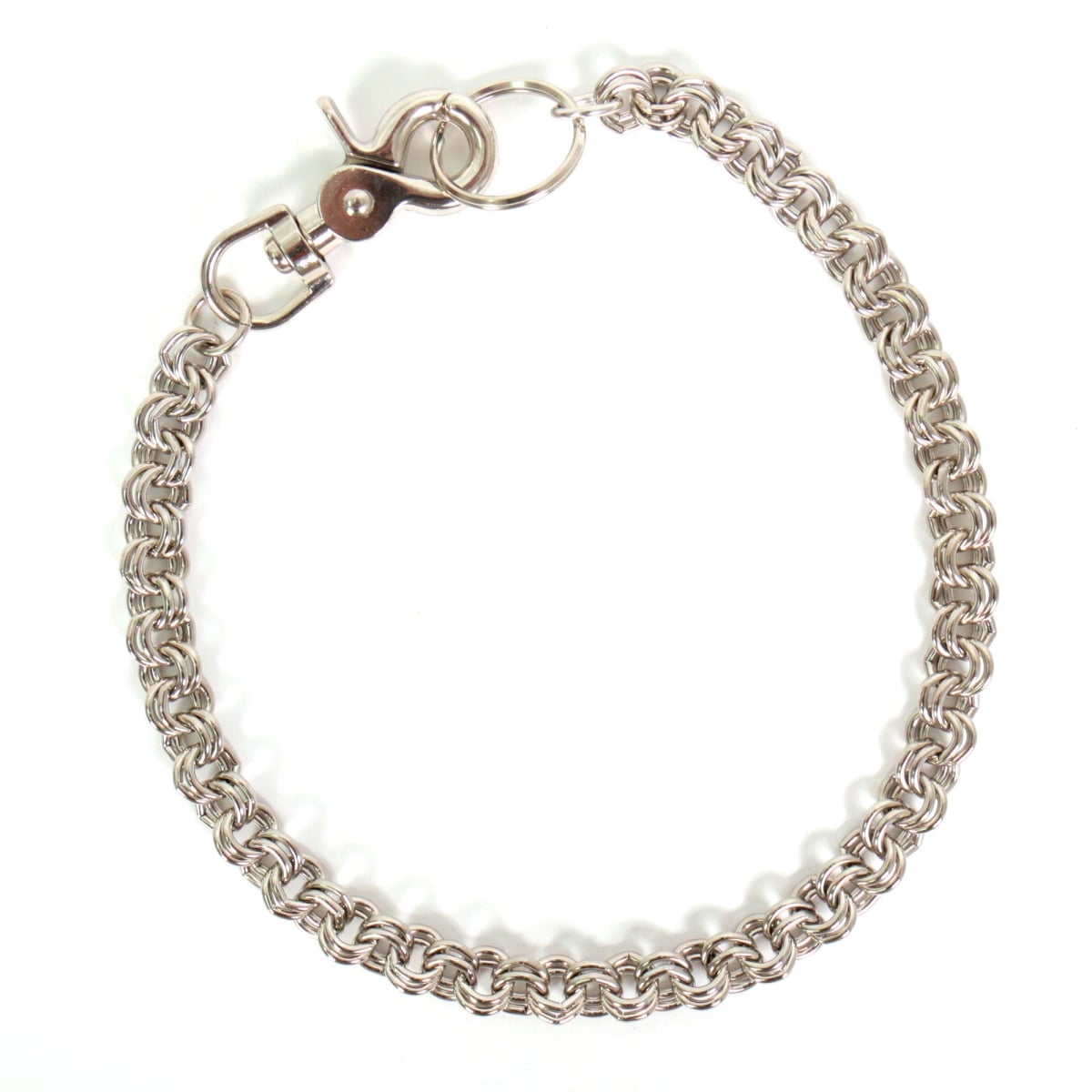 CWA1040 18 in. Double Ring Wallet Chain - Chrome