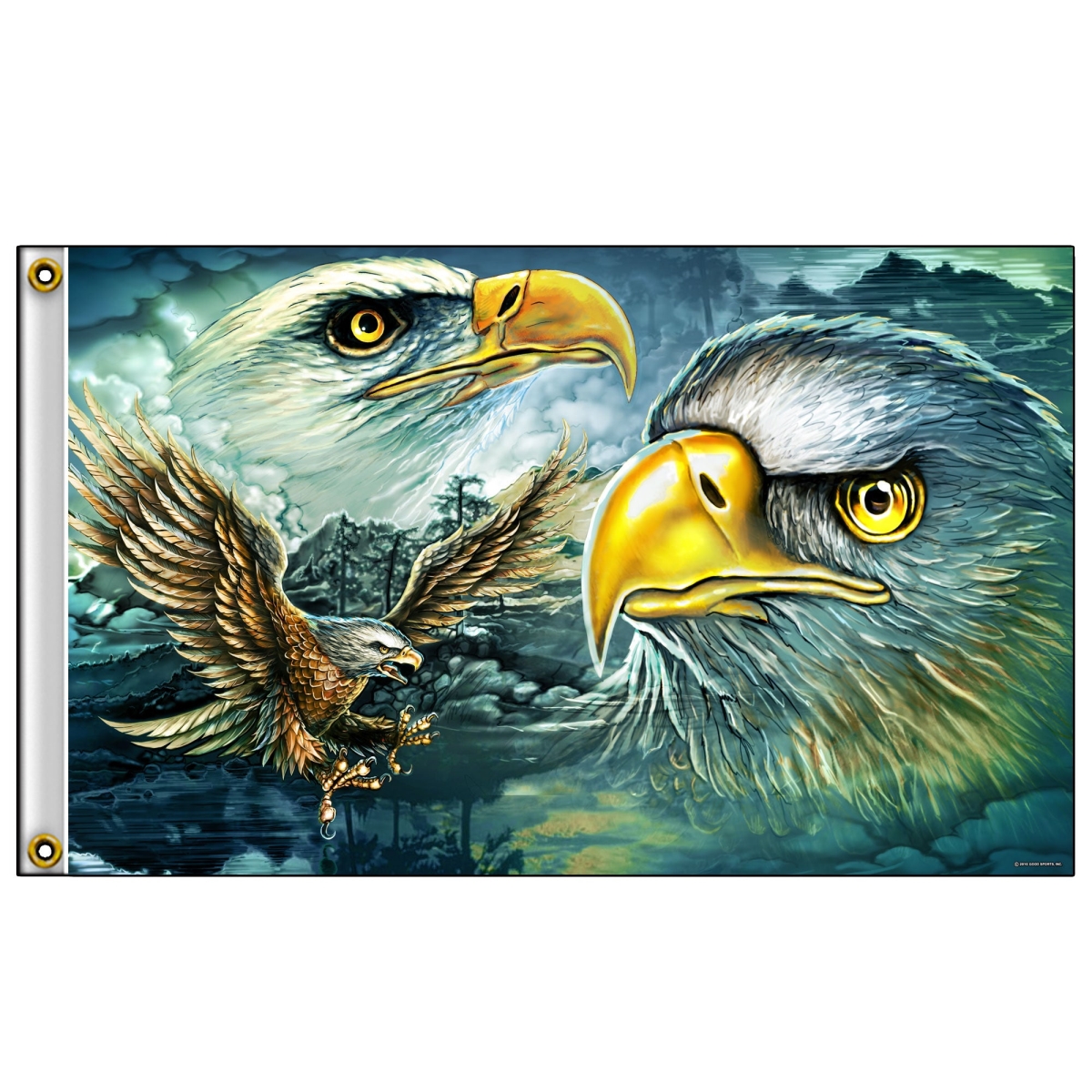 FGA1078 3 x 5 ft. Eagle Majestic Flag