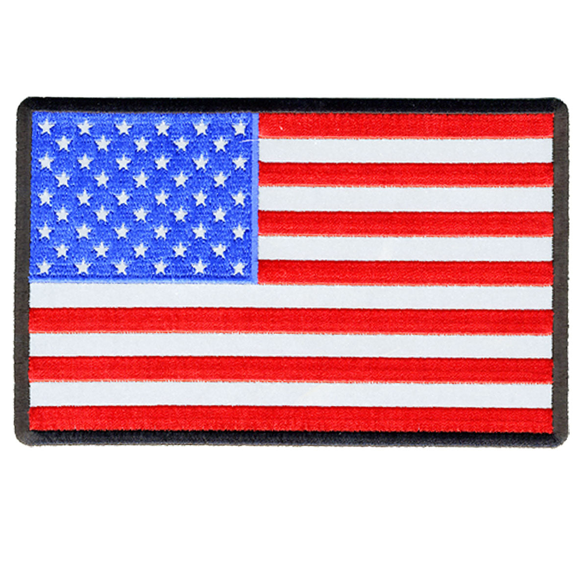 PPB1033 6 x 4 in. American Flag Reflective Patch - Multi Color