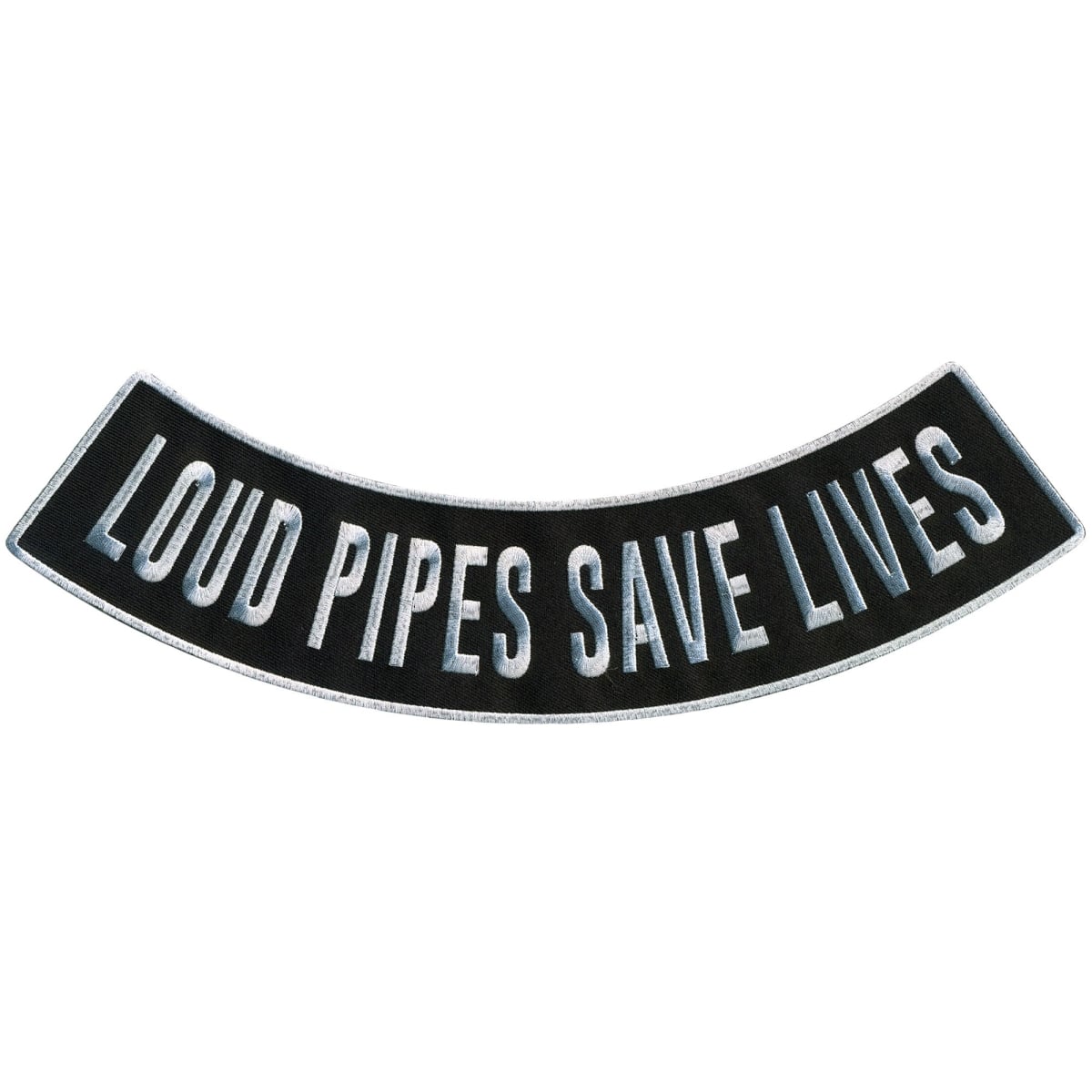 PPM5199 12 x 3 in. Loud Pipes Bottom Rocker Patch - Multi Color