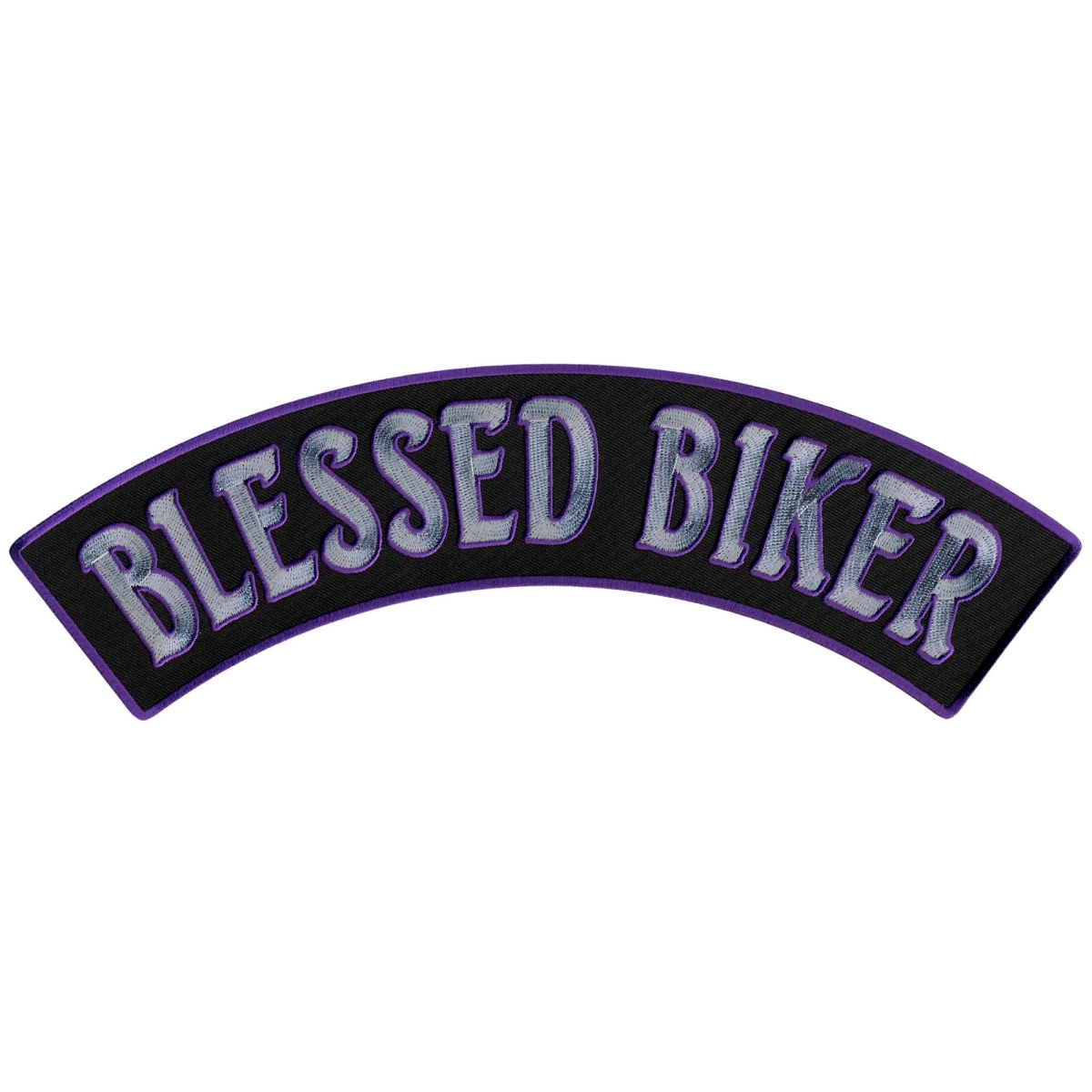 PPM4113 12 x 3 in. Blessed Biker Top Rocker Patch - Multi Color
