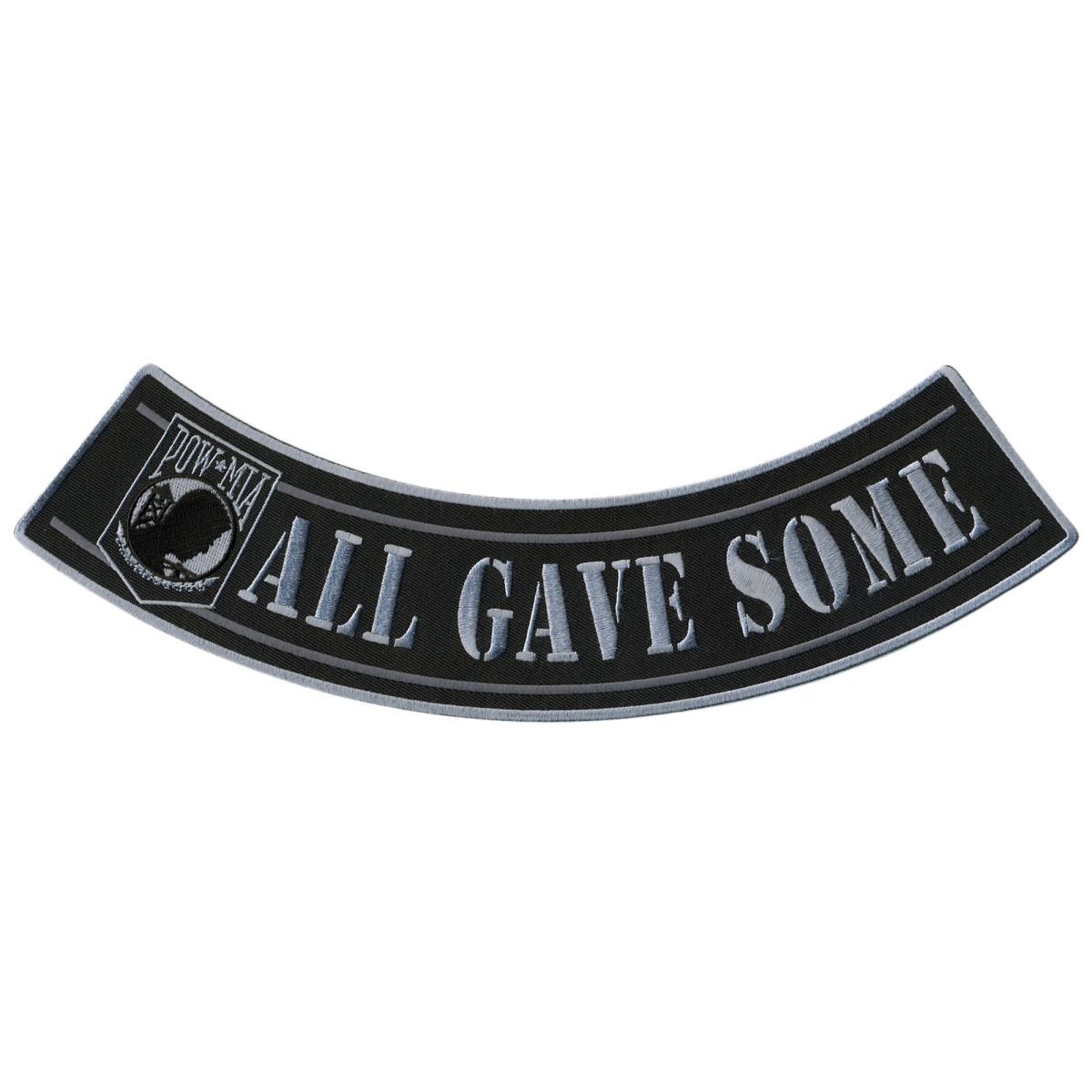 PPM5105 12 x 3 in. All Gave Some Bottom Rocker Patch - Multi Color