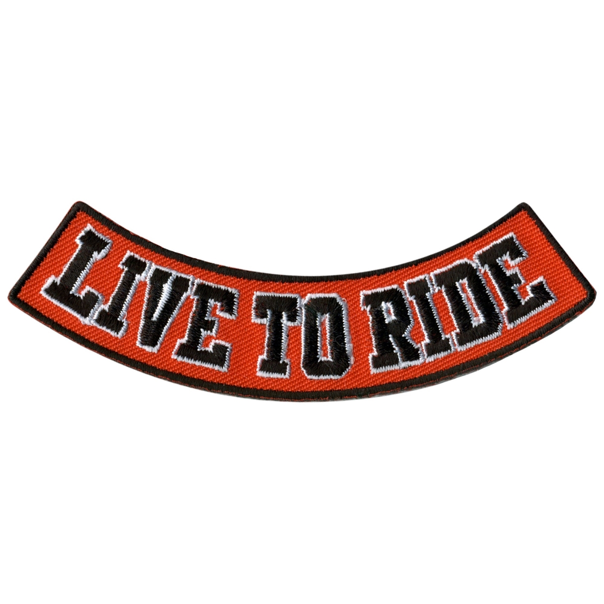 PPM5142 4 x 1 in. Live to Ride Bottom Rocker Patch - Multi Color
