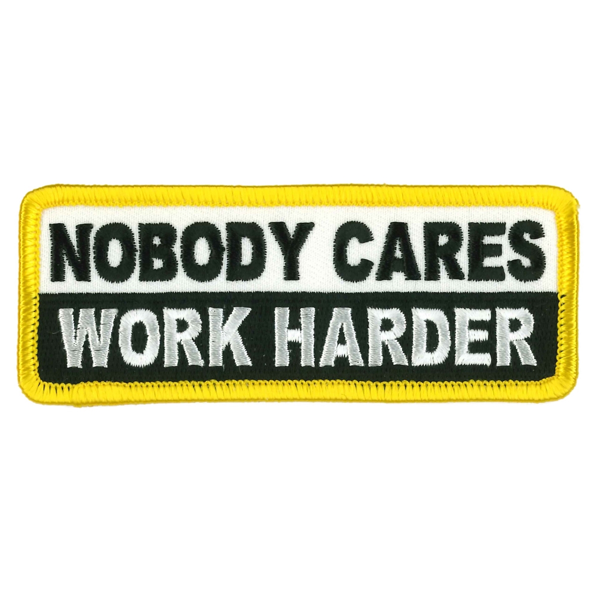 PPW1061 4 x 2 in. Nobody Cares Patch - Multi Color