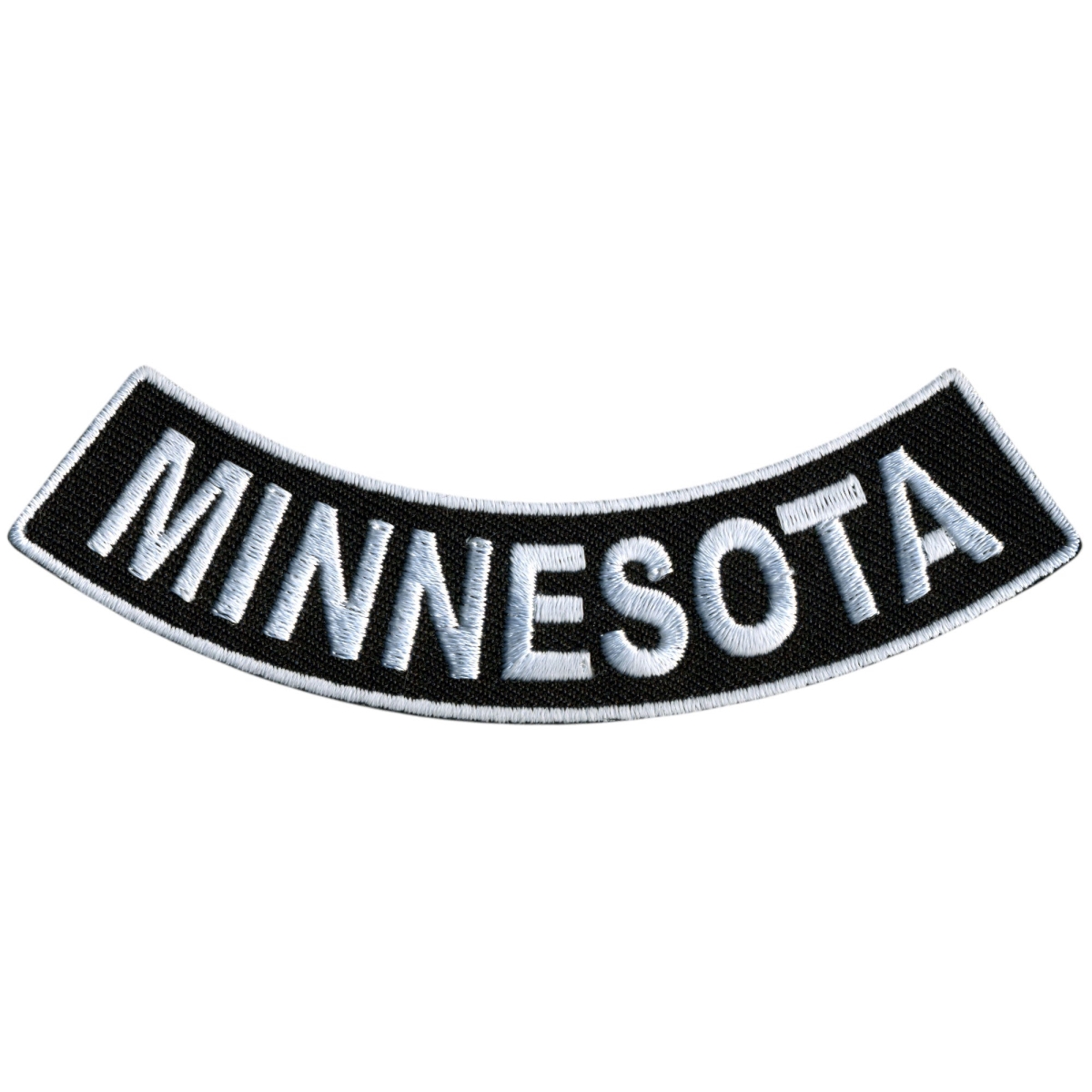 PPM5046 4 x 1 in. Minnesota Bottom Rocker Patch - Black & White