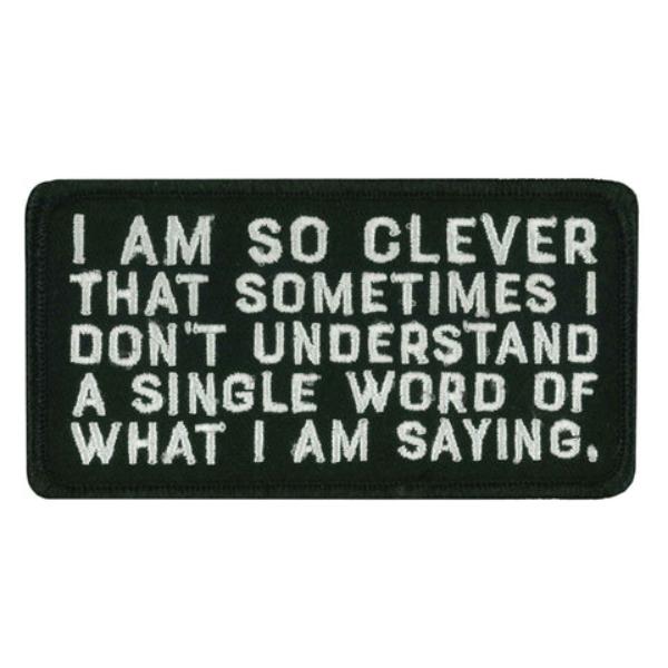 PPW1180 4 x 2 in. Im So Clever Patch - Multi Color