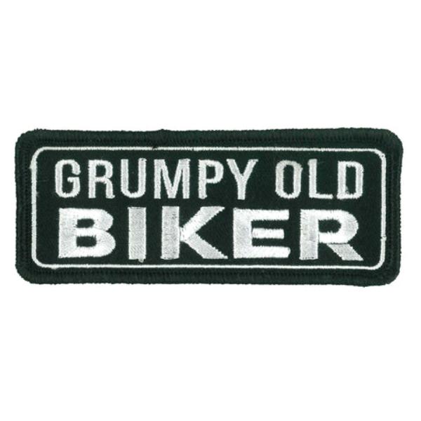 PPW1230 4 x 1.5 in. Grumpy Old Biker Patch - Multi Color
