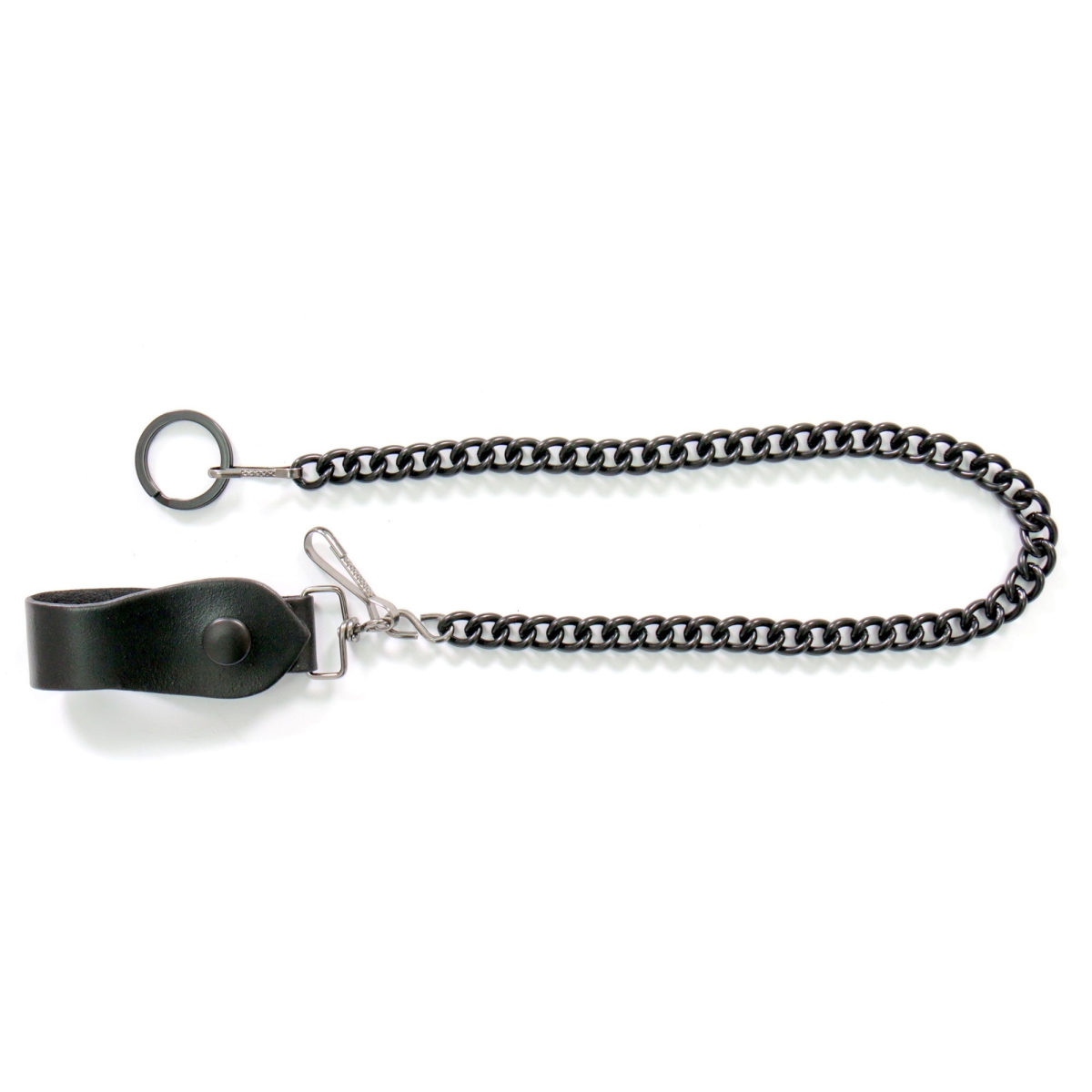 CWA1045 18 in. Wallet Chain - Black Metal