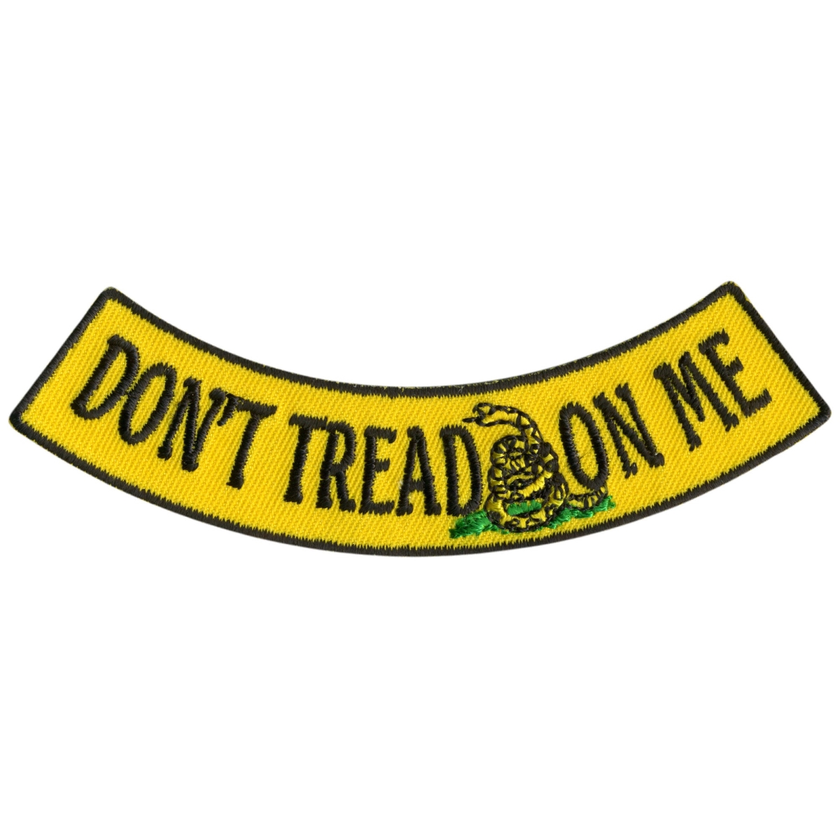 PPM5128 4 x 1 in. Dont Tread on Me Bottom Rocker Patch - Multi Color