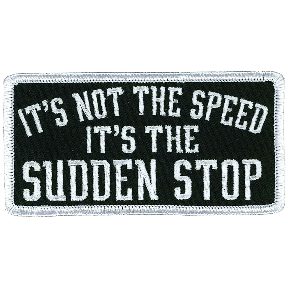 PPL9925 4 x 2 in. Its Not the Speed Patch - Multi Color