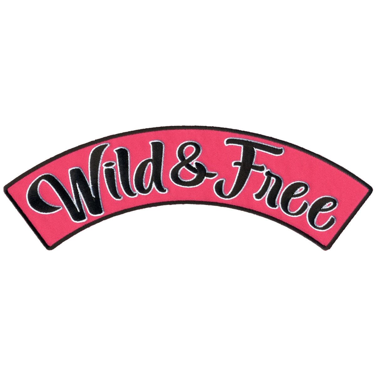 PPM4211 10 x 2 in. Wild & Free Top Rocker Patch - Multi Color