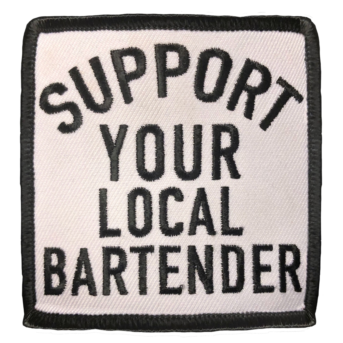 PPL9778 3 x 3 in. Support Your Local Bar Patch - Multi Color