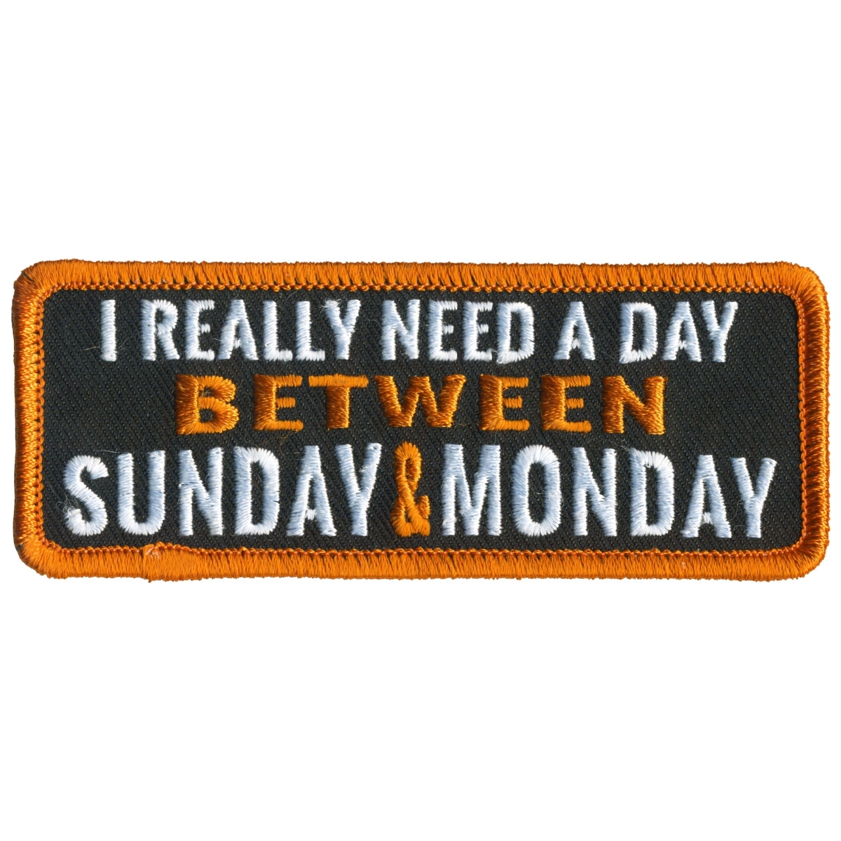 PPL9795 4 x 2 in. Between Sunday & Monday Patch - Multi Color