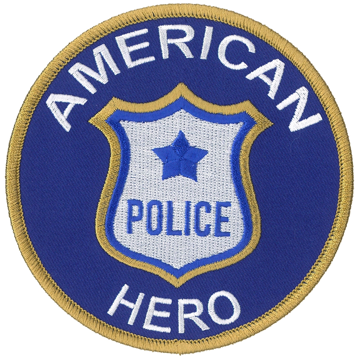 PPL9848 4 x 4 in. Hero Police Patch - Multi Color